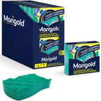 Marigold Cleaning Me Softly Non-Scratch Scourer, 14 Packs of 2 Scourers, Green, 12.6 x 2.5 x 11.5 cm