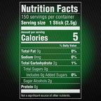 5 Gum Spearmint Rain Sugar Free Chewing Gum Bulk, 15 Stick Box (Pack of 10)