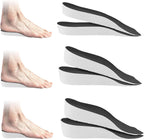 3 Pairs Height Increase Insoles, Heel Lifts for Shoes, Inserts for Men and Women, for Achilles Tendonitis and Leg Length Discrepancy (Man, 0.6"/1"/1.4" Height)
