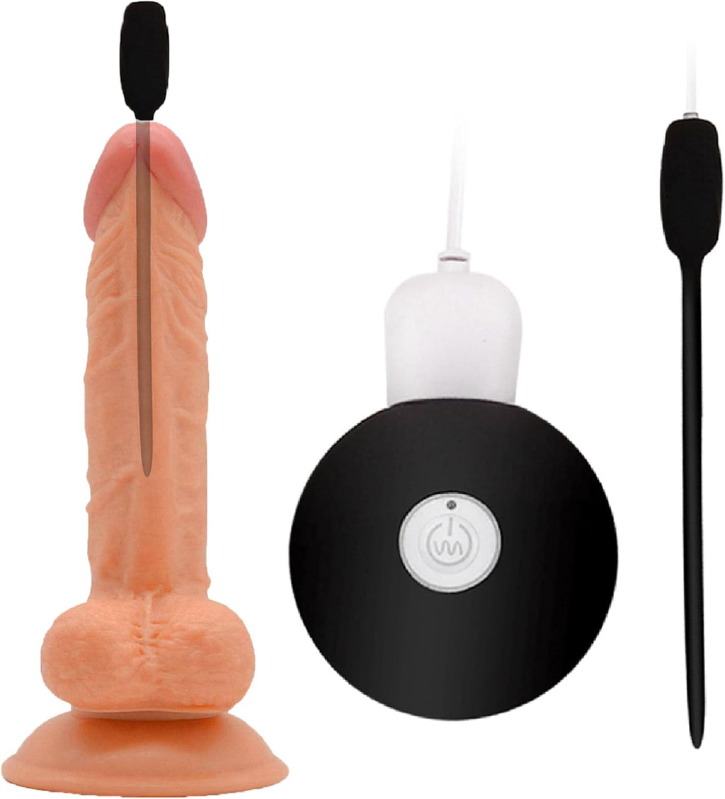 Remote Control Sound Stick Black Male Urethral Plug Kit with Special Experience Suitable for People in The Bedroom, The Best Choice for Role-Play with Your Partner