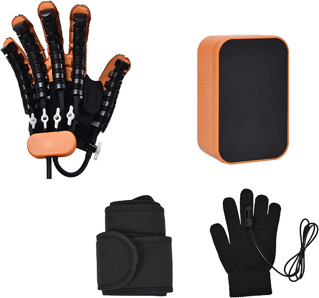 Self-Training Rehabilitation Robot Gloves, Stroke Hand Splint Assistive Training Equipment, Help Hand Finger Function Recovery Finger Straightening(Size:S Code,Color:Right 4)