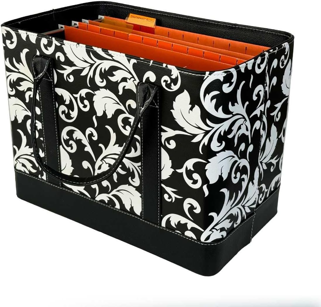 Trenton Gifts File Organizer Tote | Stylish Way To Keep Organized | Damask