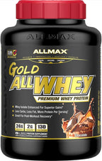 ALLMAX Gold ALLWHEY, Chocolate - 5 lb - 24 Grams of Protein Per Scoop - Gluten Free, Low Carb & Low Sugar - Approx. 71 Servings