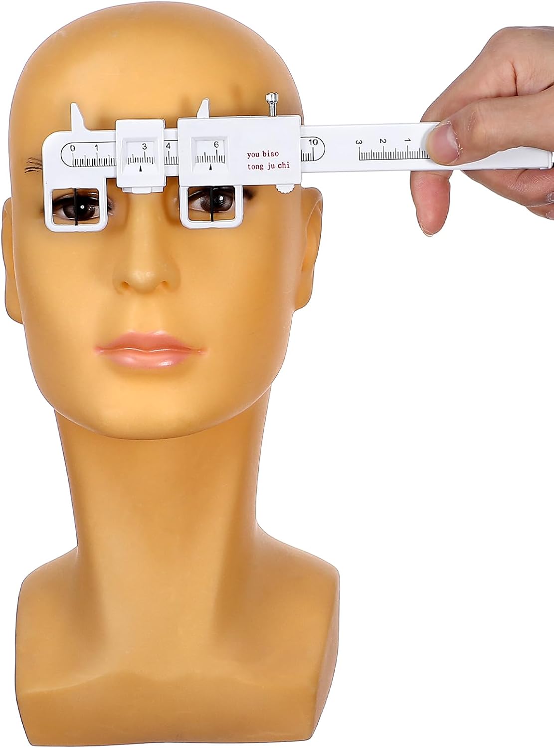 Optical Vernier Pupillary Distance Ruler, Plastic PD Measuring Tool for Eyeglasses, Ophthalmic Pupil Distance Measurement Tool