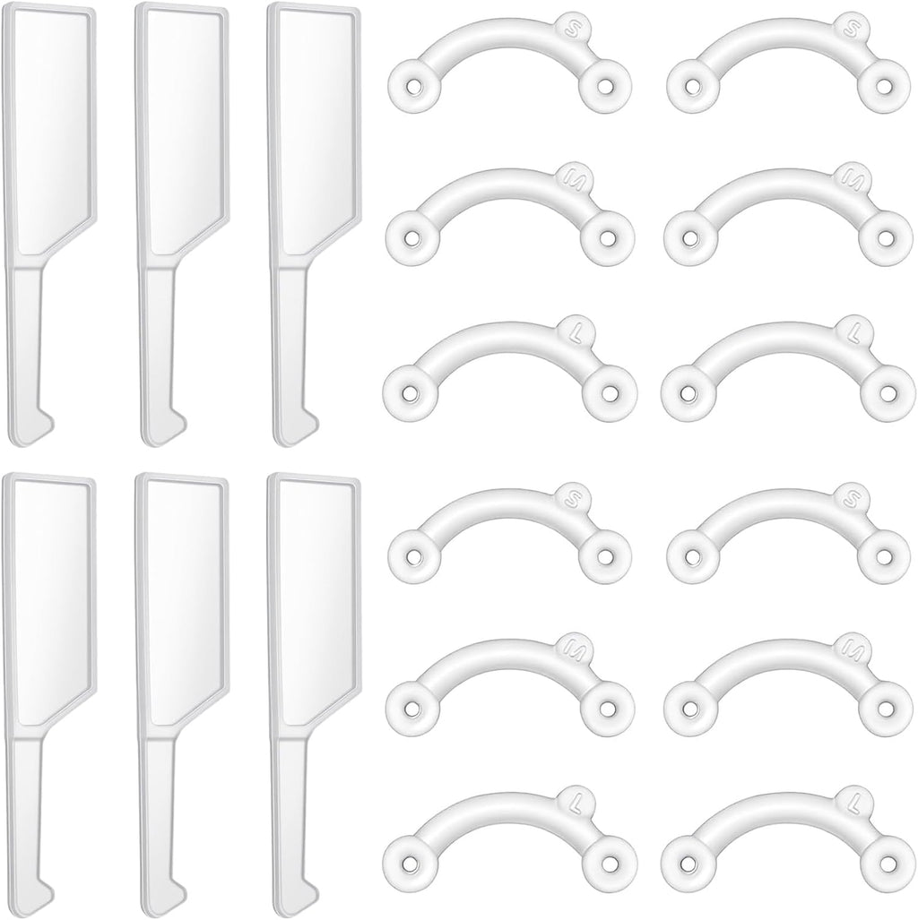 6 Pairs Nose Lifter, Nose Shaper, Noses Up Lifting Shaping Clip, Noses Job Insert for Rhinoplasty Shaping, No Pain Invisible Shaper Tool Straightening Beauty Kit Women Men (White)