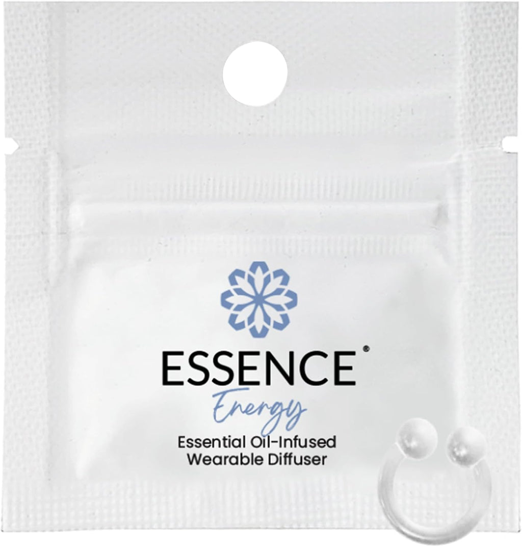 Essence Wearable Aromatherapy Nasal Diffuser – Energy Blend Essential Oil Nose Ring – Personal Scent Clip for Travel, Work & Everyday Use – Made in USA