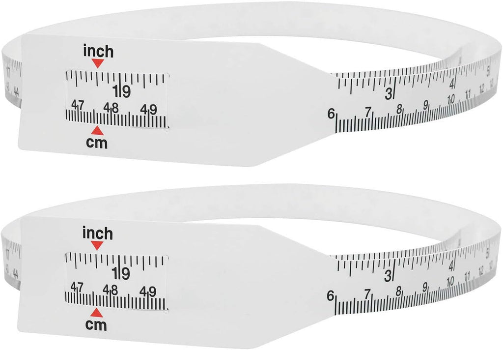 2pcs Baby Head Circumference Measuring Ruler PP Plastic Infant Head Circumference Tape 60cm 24 Inch Long