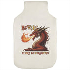 Azeeda 'Beware Here Be Dragons' Hot Water Bottle Cover (HW00050260)