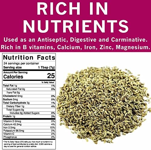 SPICES VILLAGE Anise Seeds for Baking, Whole Anise Seeds (4 oz) - Kosher, Gluten Free, Vegan, Non GMO, Resealable Bulk Bag