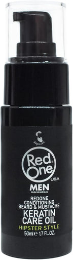 Redone Beard Care Oil with Keratin 50ml | Beard Conditioner for Men | Strengthens, Softens & Promotes Healthy Beard Growth | Non-Greasy Natural Formula | Smooth Finish & Shine Enhancer