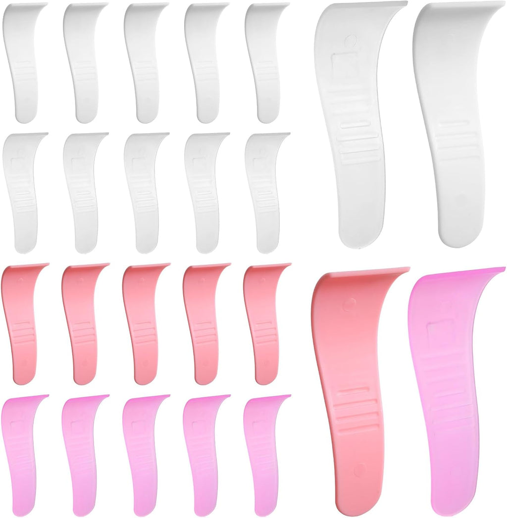 20 Pcs Hair Removal Spatulas Sticks Portable Hair Wax Cleansing Spatulas Sticks Plastic Non-Stick Wax Removal Applicator Depilatory Creams & Mask Scraper Reusable for Women Men