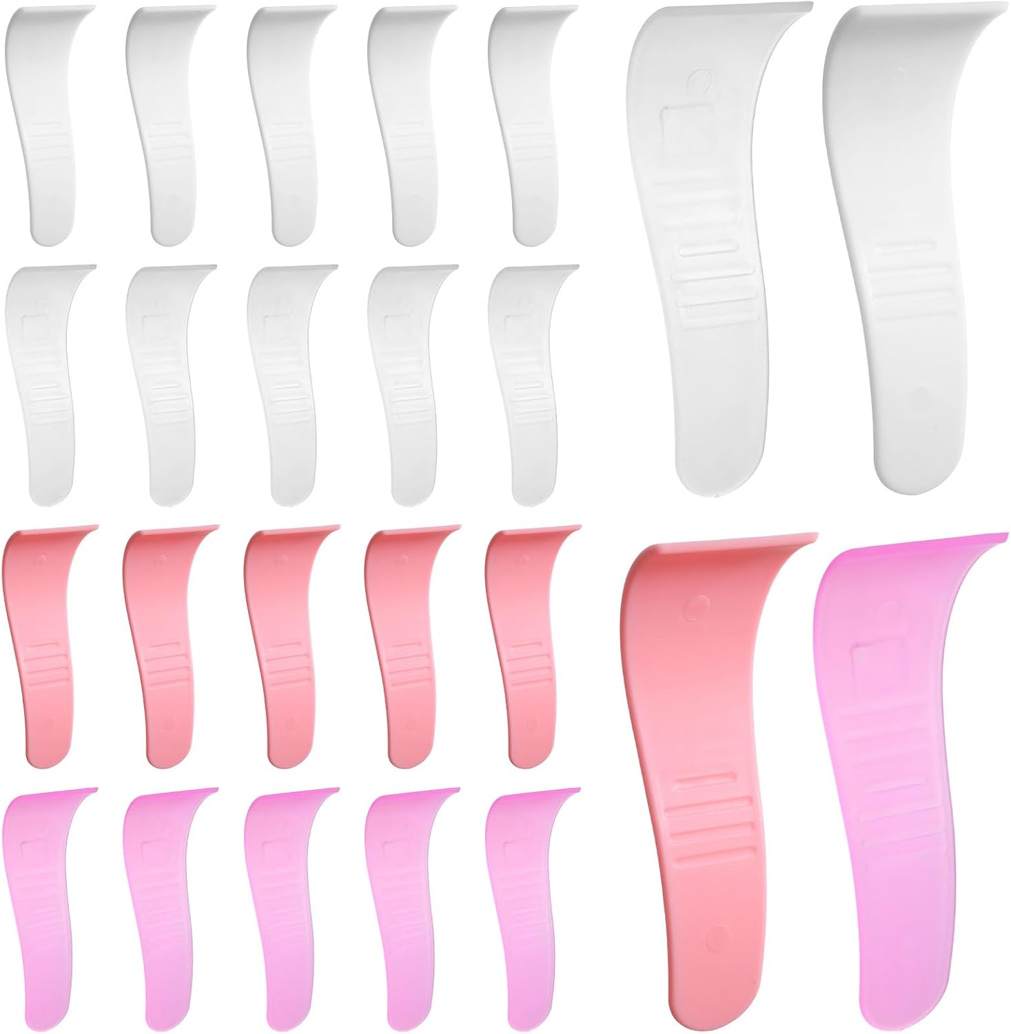 20 Pcs Hair Removal Spatulas Sticks Portable Hair Wax Cleansing Spatulas Sticks Plastic Non-Stick Wax Removal Applicator Depilatory Creams & Mask Scraper Reusable for Women Men