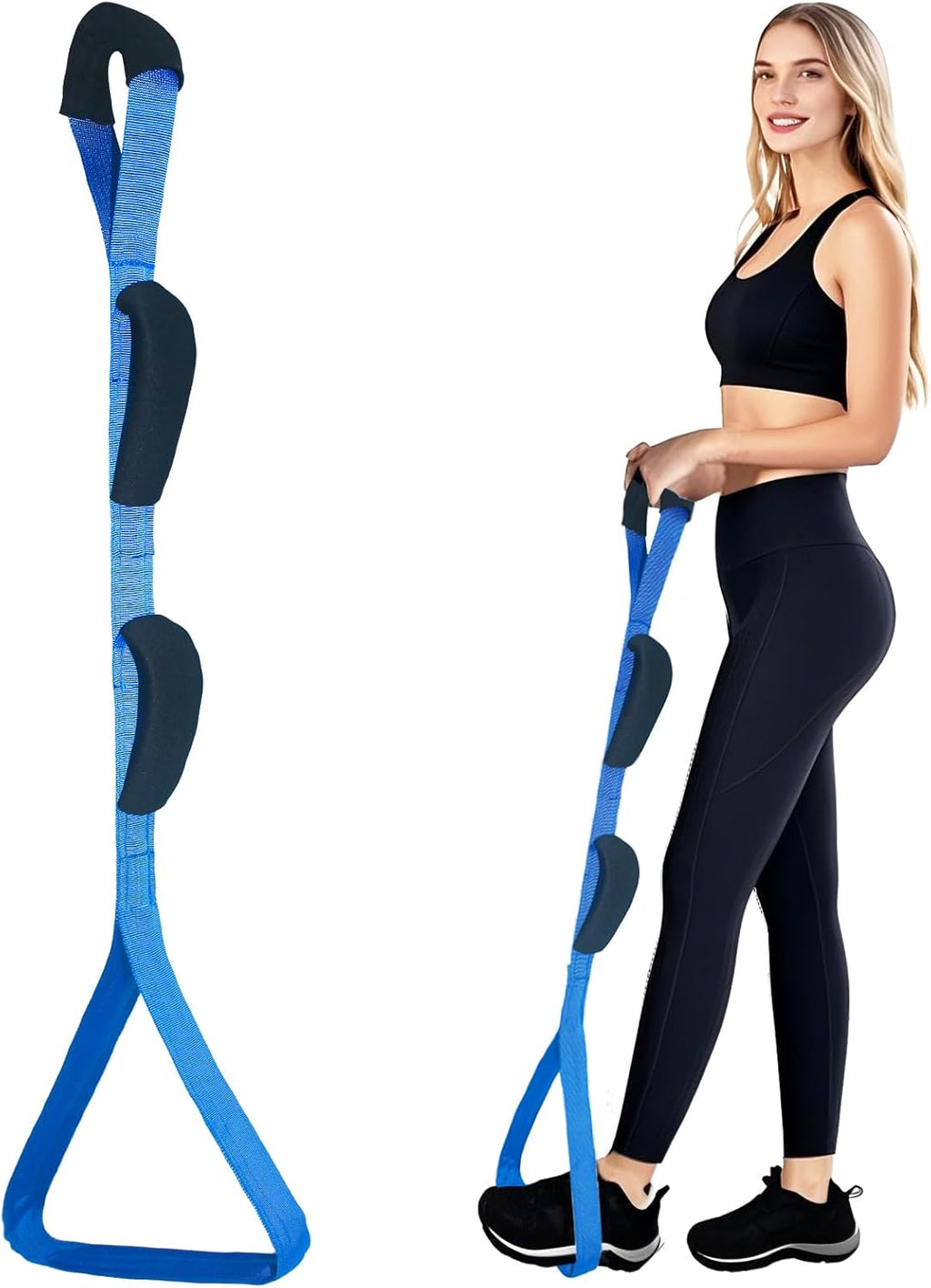 Leg Lifter for After Hip Replacement & Knee Surgery Recovery - Rigid Leg Lifter with Large Foot Loop, Elderly Mobility Aid, Post-Surgery Assist Device