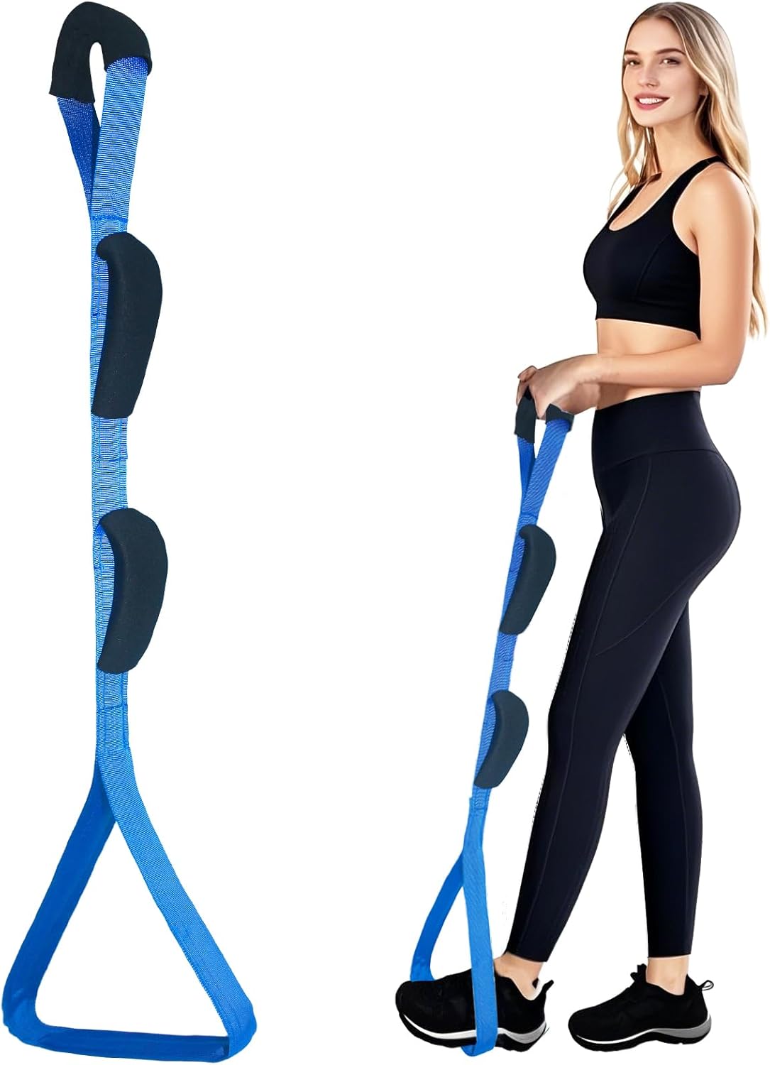 Leg Lifter for After Hip Replacement & Knee Surgery Recovery - Rigid Leg Lifter with Large Foot Loop, Elderly Mobility Aid, Post-Surgery Assist Device