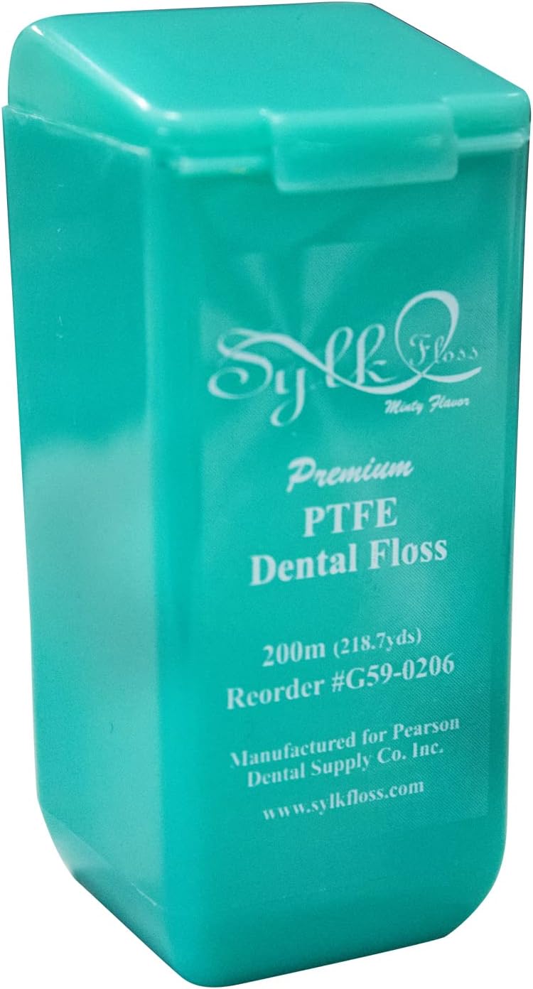 Sylk PTFE Dental Unflavored Single Use Floss Packets, Premium Quality 200m