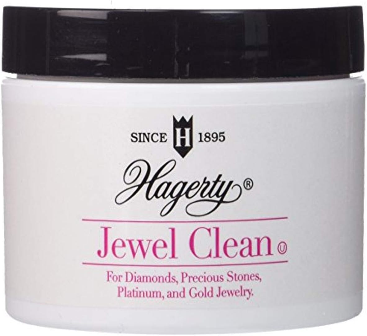 Hagerty Luxury Jewelry Cleaner Fine Jewelry - Professional Grand Jewelry Cleaner for Diamonds, Gold, Platinum, Precious Stones and More – Includes Dipping Basket and Brush, Kosher Certified, 7 Oz.