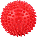 Massage Ball, Spiky Massage Ball, Durable Plastic Massage Roller, Body Spiky Balls, Fitness Finger Relax Tool Plastic Durable Sport Ball, Soft Protable Spiky Ball for Foot Release Pain(Red 7.5 cm)