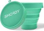 SHORDY Menstrual Cups Sterilizer Case – Collapsible Silicone Microwave Steamer & Cleaner to Boil, Sterilize & Store Menstrual Cup, Period Cups & Discs – Compact, Reusable & Travel-Friendly