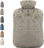 BICAREE Fuzzy Hot Water Bottle with Cover,Hot Water Bags for Pain Relief 2Liter,Heat Pad,Hot and Cold Therapy,Menstrual,Bpa Free