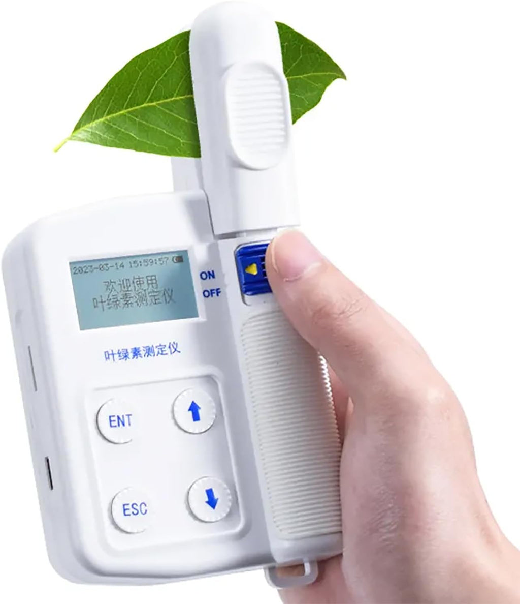 Chlorophyll Meter Machine, Portable Chlorophyll Content Meter, 0.0-99.9 SPAD High Precision, 0.8s Fast Measurement, 16GB Big Storage Capacity, for Lab Research Center Plant Researcher School