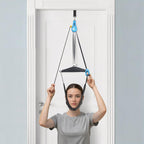 glitz Upgraded Neck Stretcher & Cervical Traction Device with Ratchet System – 50-200N Adjustable Over-Door Traction for Pain Relief & Spinal Decompression, Force-Limited Easy-Release Pull Cord