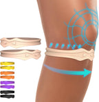 Fit Geno Knee Strap Patella Support: Knee Band for Patellar Tendon Pain Relief - Knee Brace for Tendonitis Jumpers Running Sports Basketball Men Women 2 Packs (Beige)