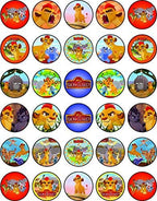 30 x Edible Cupcake Toppers – Brave Lion Guardians Inspired Collection of Edible Cake Decorations | Uncut Edible on Wafer Sheet