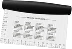 Stainless Steel Dough Bench Scraper & Chopper, Pastry Cutter for Kitchen (1 Pack, Black)