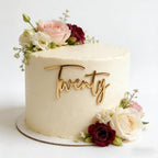 Gold Twenty Cake Topper, Acrylic 20th Birthday Cake Decoration,Happy 20th Anniversary Cake Charm Decor Party Favor Decorations Supplies,Photo Decoration Props