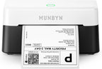 MUNBYN Bluetooth Thermal Label Printer RW403B, Wireless 4x6 Shipping Label Printer for Small Business, Compatible with Android, iPhone, Windows, Mac, Chromebook, Print Width 1.57"-4.25"