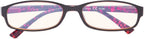 CessBlu UV Protection Computer Reading Glasses with Polka Dots Pattern Blue Light Filter Reader Eyeglasses for Women(Red)+0.5