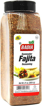Badia Fajita Seasoning 21 oz – Zesty Tex-Mex Spice Blend for Fajitas – Bold, Smoky Flavor