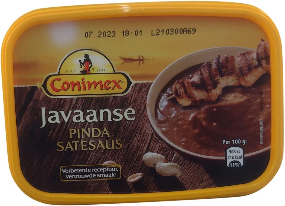Conimex Javaanse Peanut Sauce 10.3 Ounce Tub (Pack of 3)