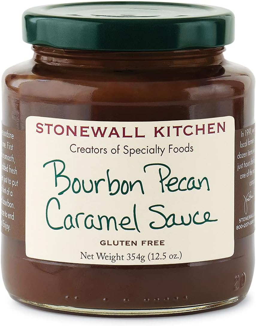 Stonewall Kitchen Bourbon Pecan Caramel Sauce, 12.5 Ounces