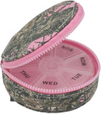 Simply Southern Weekly Pill Organizer, Removable 7-Day Pill Box, Travel Size (Camo Pink)