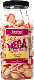 Joseph Dobson Mega Lolly Raspberry Ripple Ice Cream Jar Of 90 Lollies