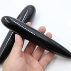 18CM Natural Black Obsidian Yoni Wands Gemstone Crafts Wand Massage Stone Ornament Jade Wand,Small