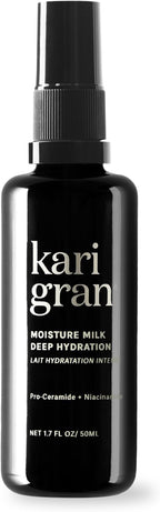 Kari Gran Moisture Milk Deep Hydration Mist – Pro-Ceramide & Niacinamide Facial Hydrating Mist, Featherlight Milky Moisturizer + Vitamin C, Aloe & Calendula – Restores Skin Barrier, 1.7 Fl Oz