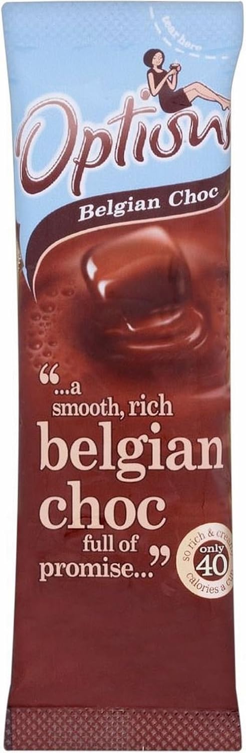 Options Belgian Chocolate Instant Hot Chocolate Drink (11g) - Pack of 6