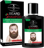 AICHUN BEAUTY Beard Hair Growth Shampoo Regeneration Repair and Activation Pure Natural Nutrients Rich in Vitamins Essence 100ml