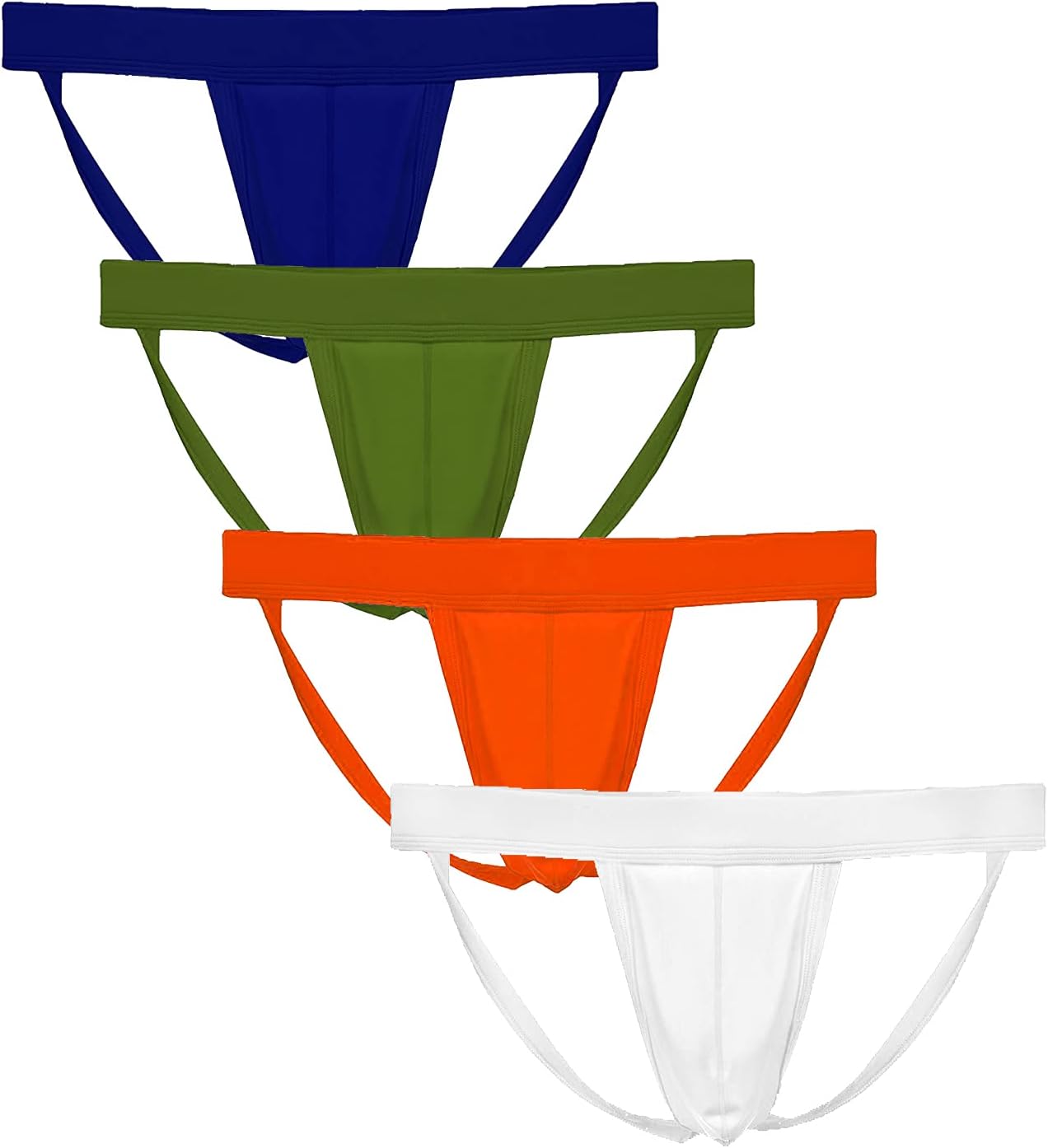 Summer Code Men's Athletic Supporter Performance JockStrap Elastic Waistband Underwear