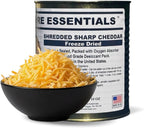 Future Essentials Freeze Dried Shredded Sharp Cheddar Cheese – Real Dairy Shredded Cheddar Cheese – Long Shelf Life Emergency Food – Easy to Use in Recipes & Made in the USA – 10 oz #2.5 Can, 1-Pack