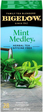 Bigelow Mint Medley Herbal Tea Bags 28-Count Box (Pack of 1) Mint Tea Bags Peppermint & Spearmint Herbal Tea All Natural Gluten Free