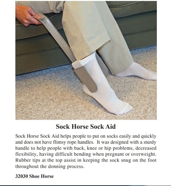 Sock Aid Helps You Put on Your Socks,Reduces Back Strain by Sock Horse