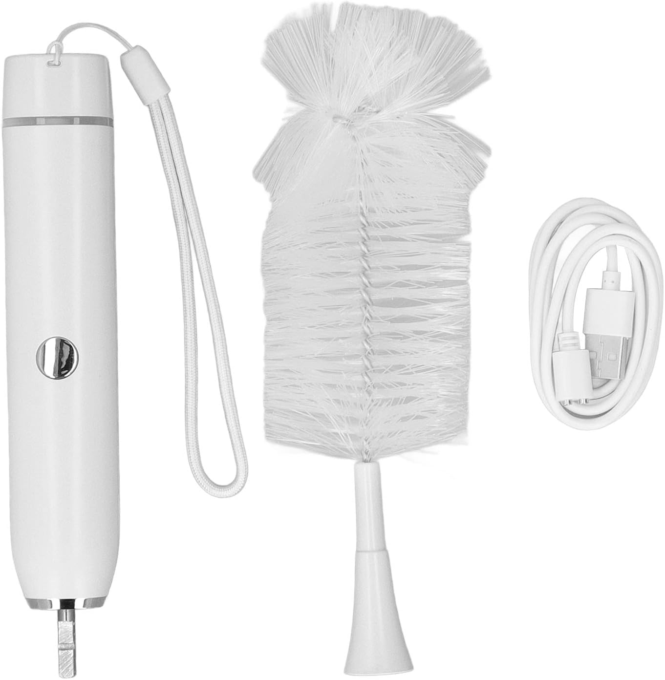 Electric Brush Set with USB Cable Portable Scrubber Brush for Bottles and Cups
