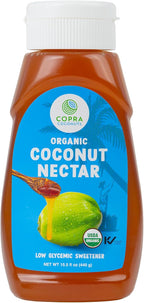 Copra Organic Coconut Nectar (HONEY Substitute) | Sugar Substitute | Vegan, Gluten Free, Non-GMO | 1 Unit x 15.5 oz bottle