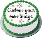 Create your own Custom Edible Cake topper image personalized photo, logo - 5" round