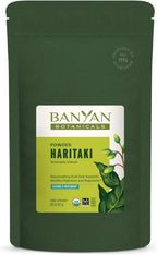 Banyan Botanicals Haritaki Powder – Organic Terminalia Chebula – Ayurvedic Digestion Supplement that Supports Gentle Cleansing* – ½ lb. – Non-GMO Sustainably Sourced Certified Fair for Life Fair Trade