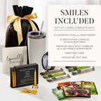 Tea Lovers Gifts Basket - Gift Set Includes Candles, Temperature Retention Cup, 12 Special Blend Teabags & Sweeteners in Gift Bag For Women & Men - Birthday, Get Well, Thinking of You Care Package