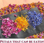 Premium Gourmet Edible Flower Trio - 100% Natural Dried Rose, Cornflower & Calendula Petals Mix | Culinary Grade for Cocktails, Baking, Desserts & Cake Decor | Gluten-Free | 1.05oz/30g Jar